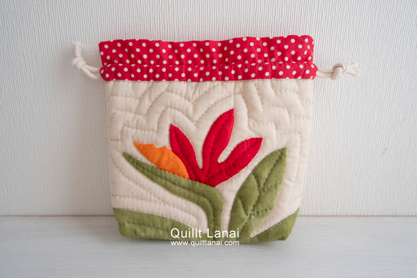 バードオブパラダイスの巾着ポーチ２