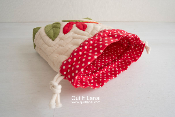 バードオブパラダイスの巾着ポーチ３