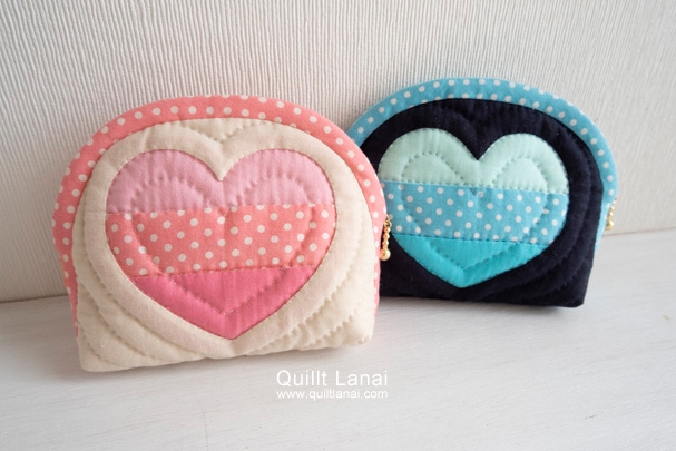 ハートのミニポーチ１