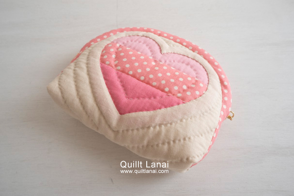 ハートのミニポーチ３